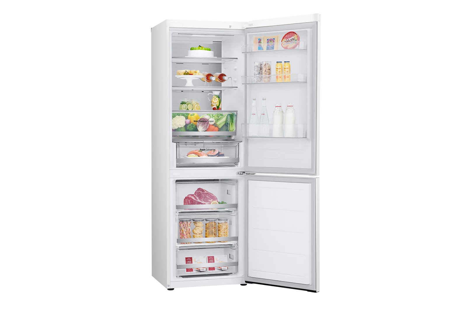 LG 1.86M 344L Kombinerad kyl/frys(Vit) - Energiklasse D, Door Cooling™ och Smart Diagnosis™ med Wi-Fi , GBV5150DSW