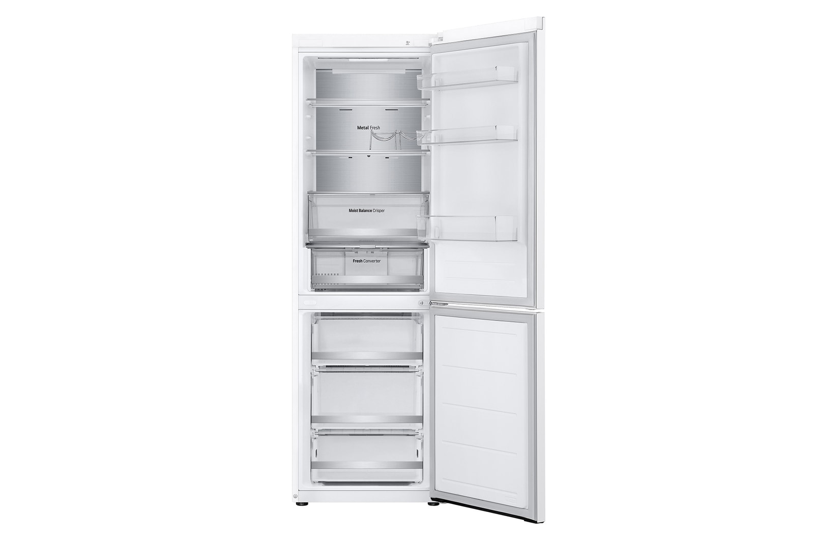 LG 1.86M 344L Kombinerad kyl/frys(Vit) - Energiklasse D, Door Cooling™ och Smart Diagnosis™ med Wi-Fi , GBV5150DSW