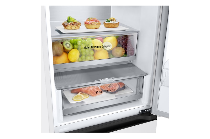 LG 2.03M 387L Kombinerad kyl/frys(Vit) - Energiklass C, Door Cooling+™ och Smart Diagnosis™ , GBV5240CSW