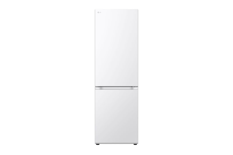 Vy framifrån av 1.86M 344L Kombinerad kyl/frys(Vit ) - Energiklass D, Nature Fresh, Door Cooling+™ och Smart Diagnosis™, GBV7180DSW