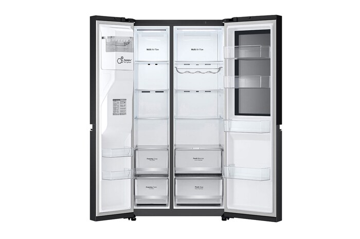 Front view and empty with double door open