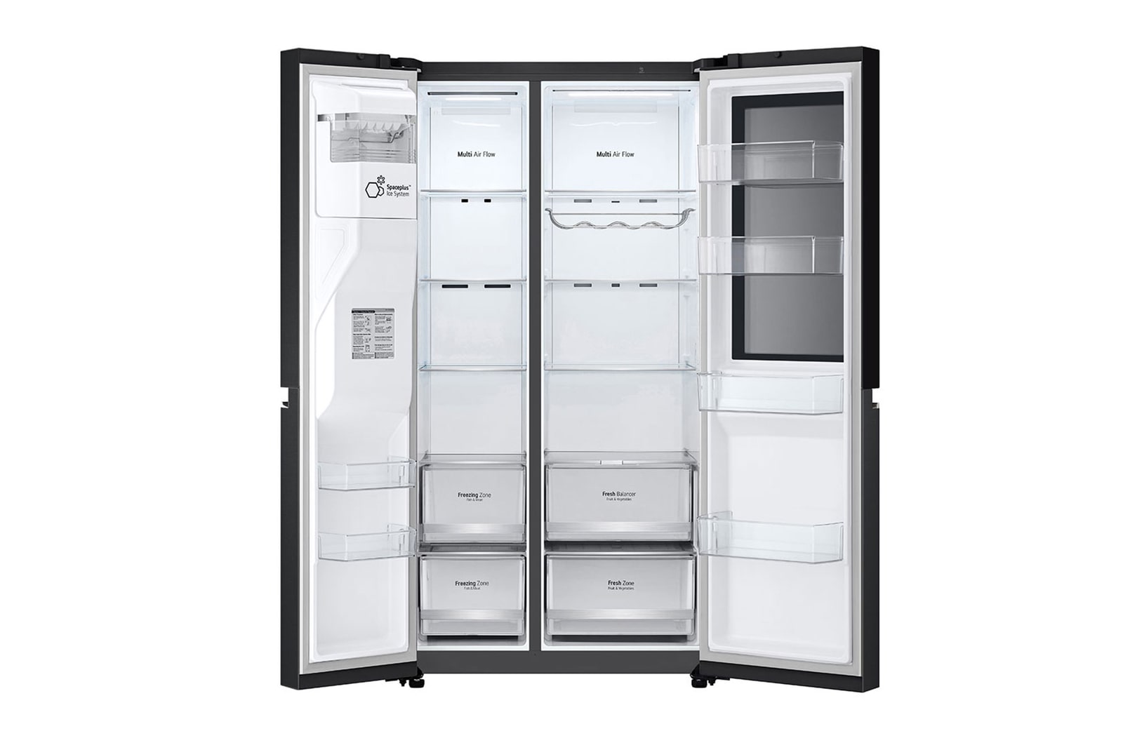 Front view and empty with double door open