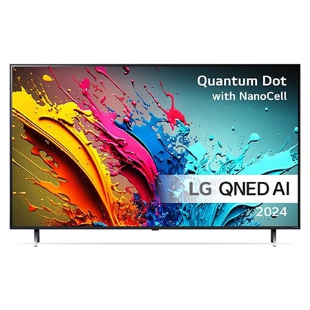 LG QNED AI QNED85 4K Smart TV på 65 tum 65QNED85T6C 2024 med alpha 8 AI-processor 4K