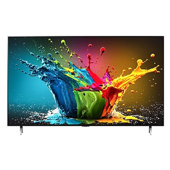 Front view of LG QNED TV, QNED99