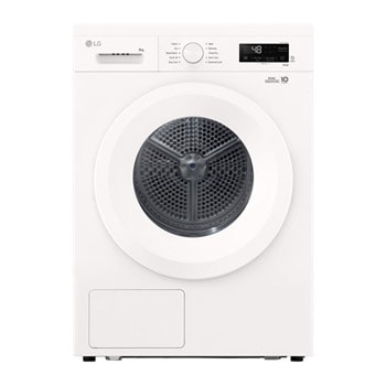 Vy framifrån av 9 kg Torktumlare (Essence White) - Energiklass C/A+++, Värmepumpsteknologi och Smart Diagnosis™ med Wi-Fi RHX1009NWH