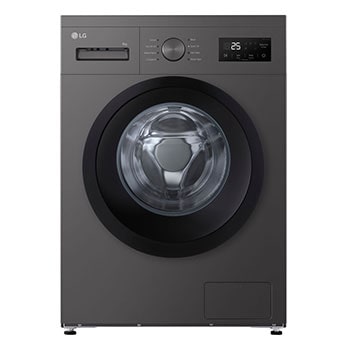 Vy framifrån av 9 kg Tvättmaskin(Dark Silver) - Steam, Energiklass A F4A1009NDK