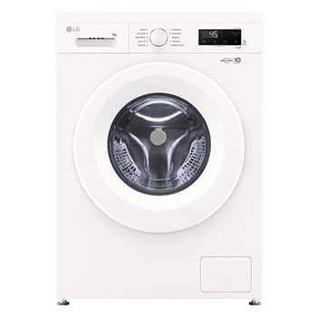 Vy framifrån av 9 kg Tvättmaskin(Vit) - Steam, Energiklass A F4A1009NWH