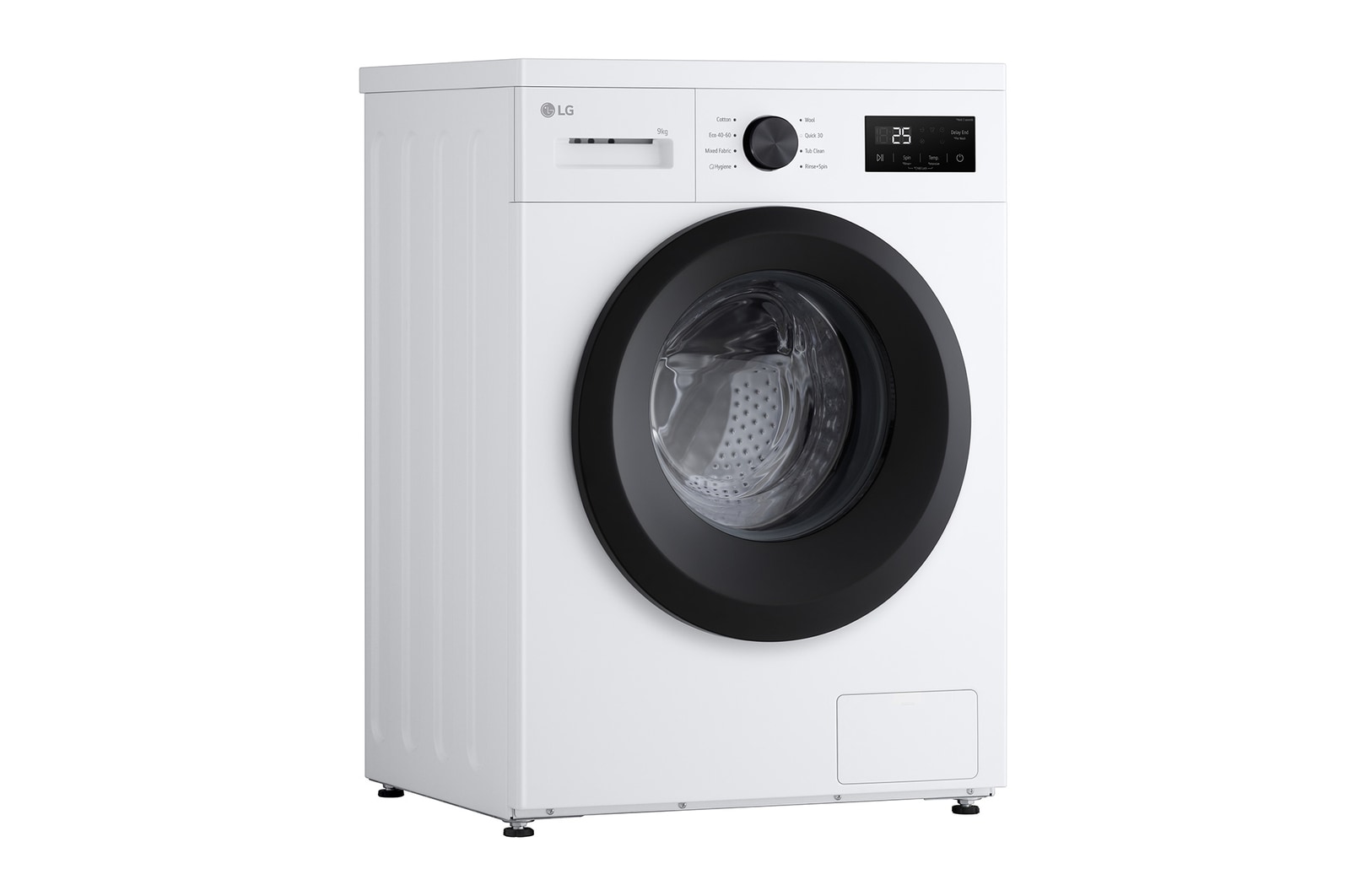9 kg Tvättmaskin(Vit) - Steam, Energiklass A