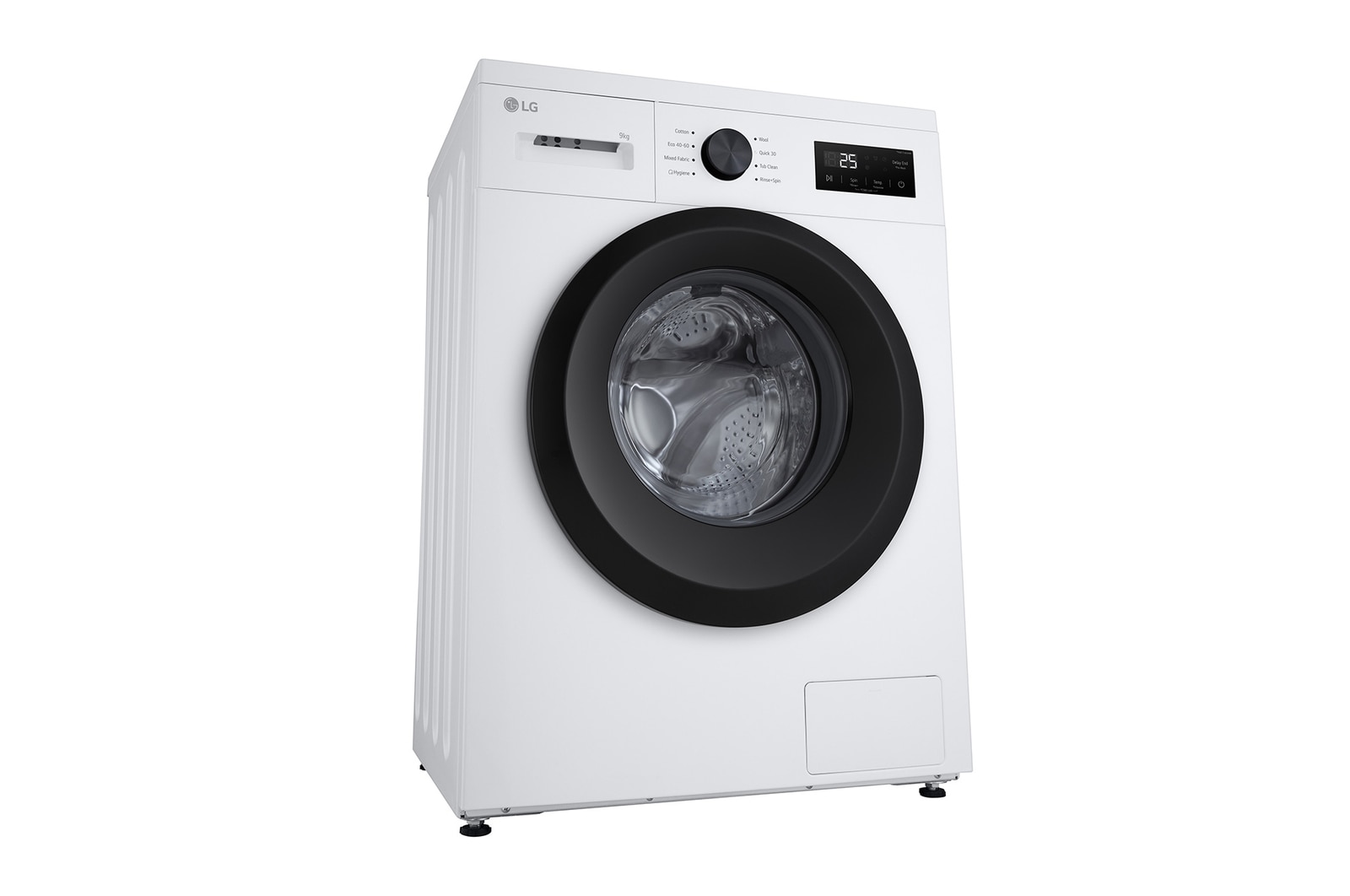 9 kg Tvättmaskin(Vit) - Steam, Energiklass A