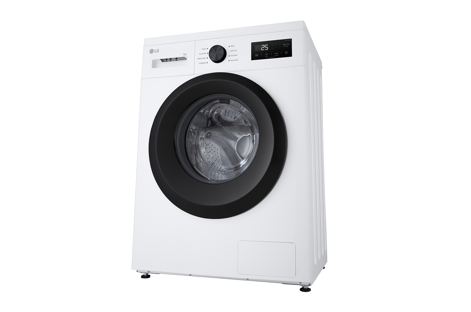 9 kg Tvättmaskin(Vit) - Steam, Energiklass A