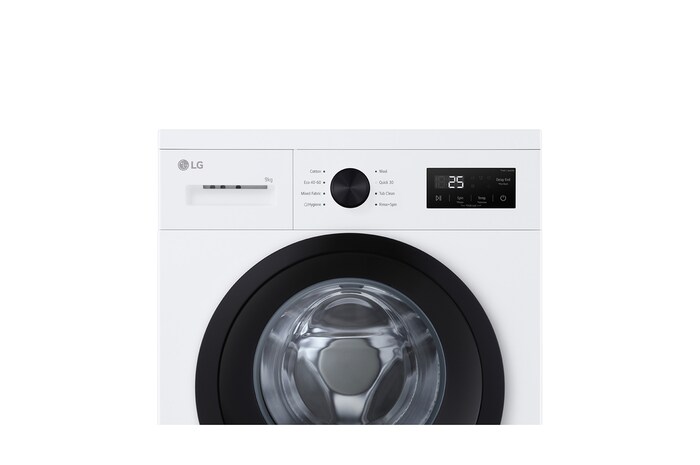 9 kg Tvättmaskin(Vit) - Steam, Energiklass A