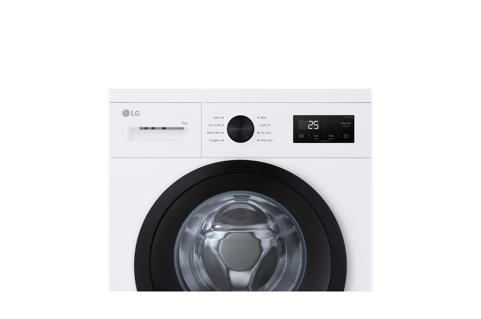 9 kg Tvättmaskin(Vit) - Steam, Energiklass A