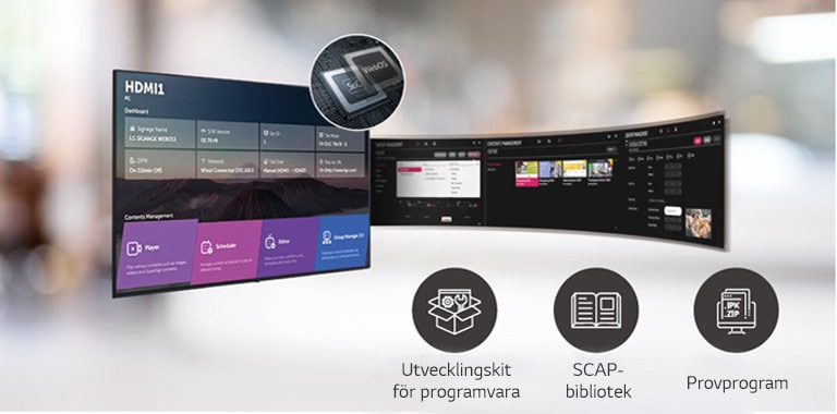 Ett antal uppgifter som kan utföras samtidigt samordnas enkelt via webb-OS-plattformen.