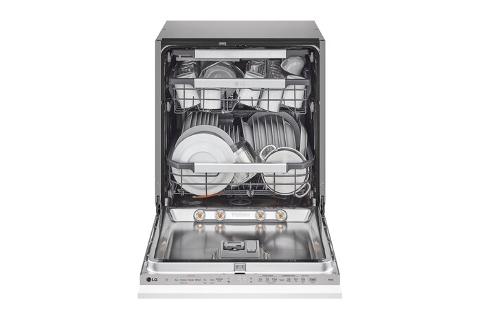 LG QuadWash™ Steam-diskmaskin (för inbyggnad), Energiklass A, Auto Open Dry funktion och Smart Diagnosis™ med Wi-Fi, DB475TXS