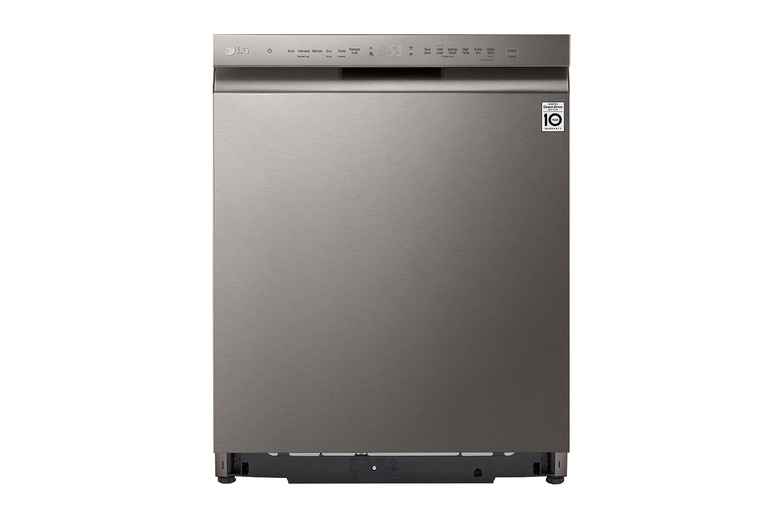 LG QuadWash™ Diskmaskin (Platinum Silver), Energiklass C, Auto Open Dry funktion och Smart Diagnosis™ med Wi-Fi, DU355FP