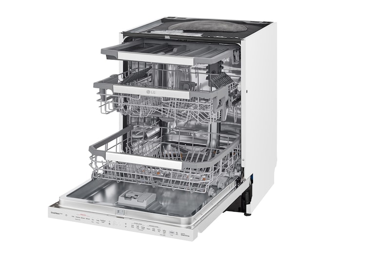 LG QuadWash™ Steam Diskmaskin (Vit), Energiklass C, Auto Open Dry funktion och Smart Diagnosis™ med Wi-Fi, SDU557HW