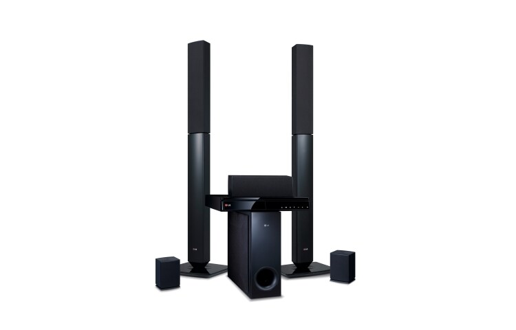 LG 5.1-kanals 3D-hemmabiosystem. SMART Blu-Ray och DLNA. Tallboyhögtalare fram. 5 sekunders starttid., BH6430PN