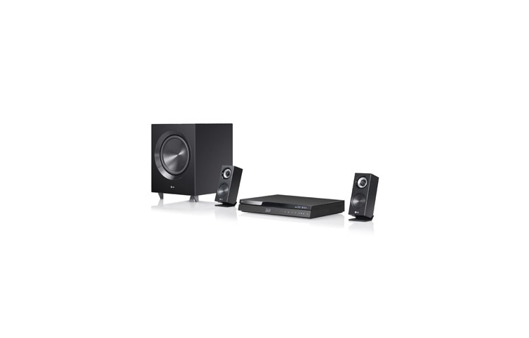 Vy framifrån av 3D Blu-ray 2.1hemmabiosystem med Smart TV-tjänster BH7220CN