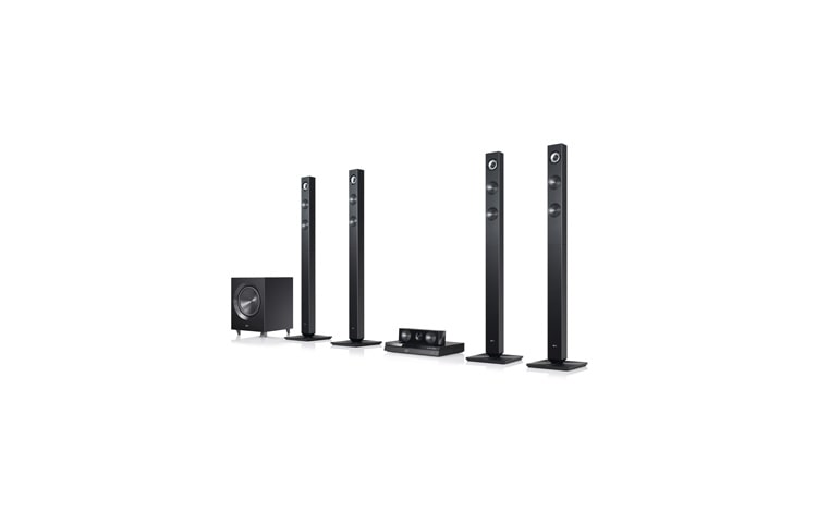 Vy framifrån av 3D Blu-ray 5.1hemmabiosystem med Smart TV-tjänster BH7520TN
