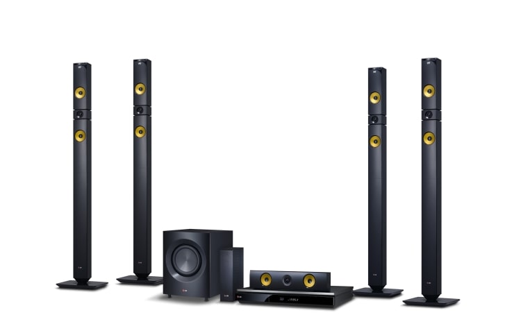 LG 9.1-kanals hemmabiosystem med trådlösa bakre högtalare. Kraftiga kevlarförstärkta högtalare på 1460 W. Extra SMART Blu-ray med internetsurf, Wi-Fi, DLNA, Private Sound, 4K-uppskalning och 3D-stöd. 5 sekunders starttid. Tallboyhögtalare fram och bak., BH9530TWN