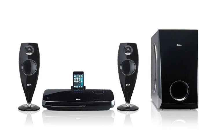 LG 2.1 DVD-hemmabiosystem med iDock, HT33S
