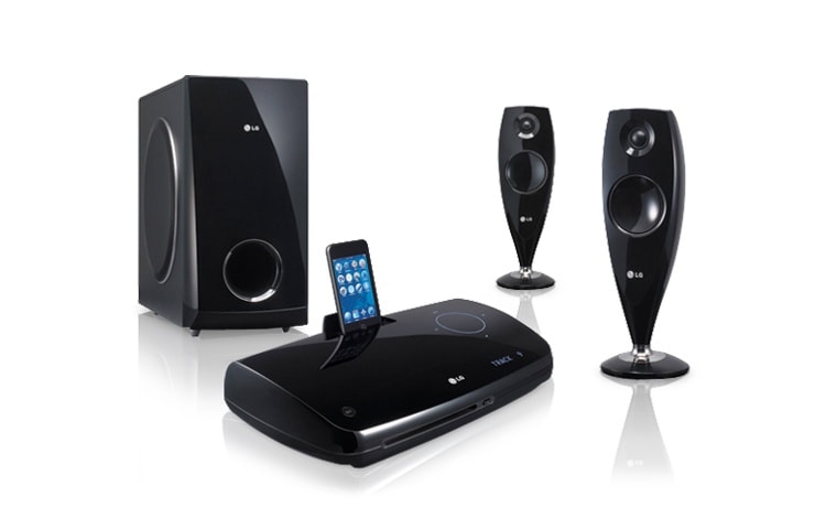 LG 2.1 DVD-hemmabiosystem med iDock, HT33S
