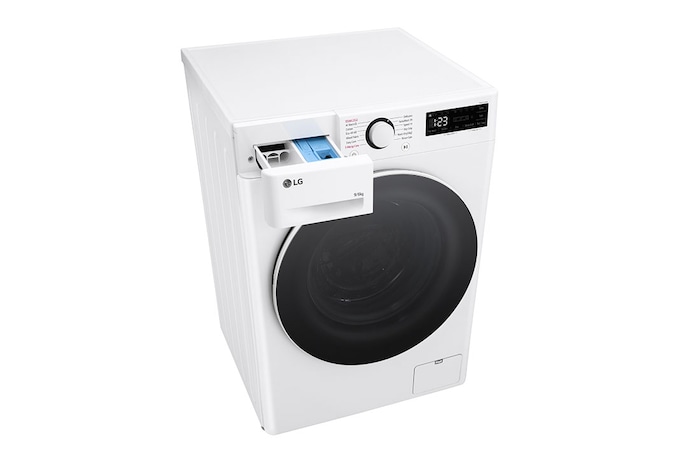 LG 9kg / 6 kg Tvättmaskin/Torktumlare(Vit) - Steam, Energiklass A/D, TurboWash™360, AI DD™, Smart Diagnosis™, CV50T6S2E1