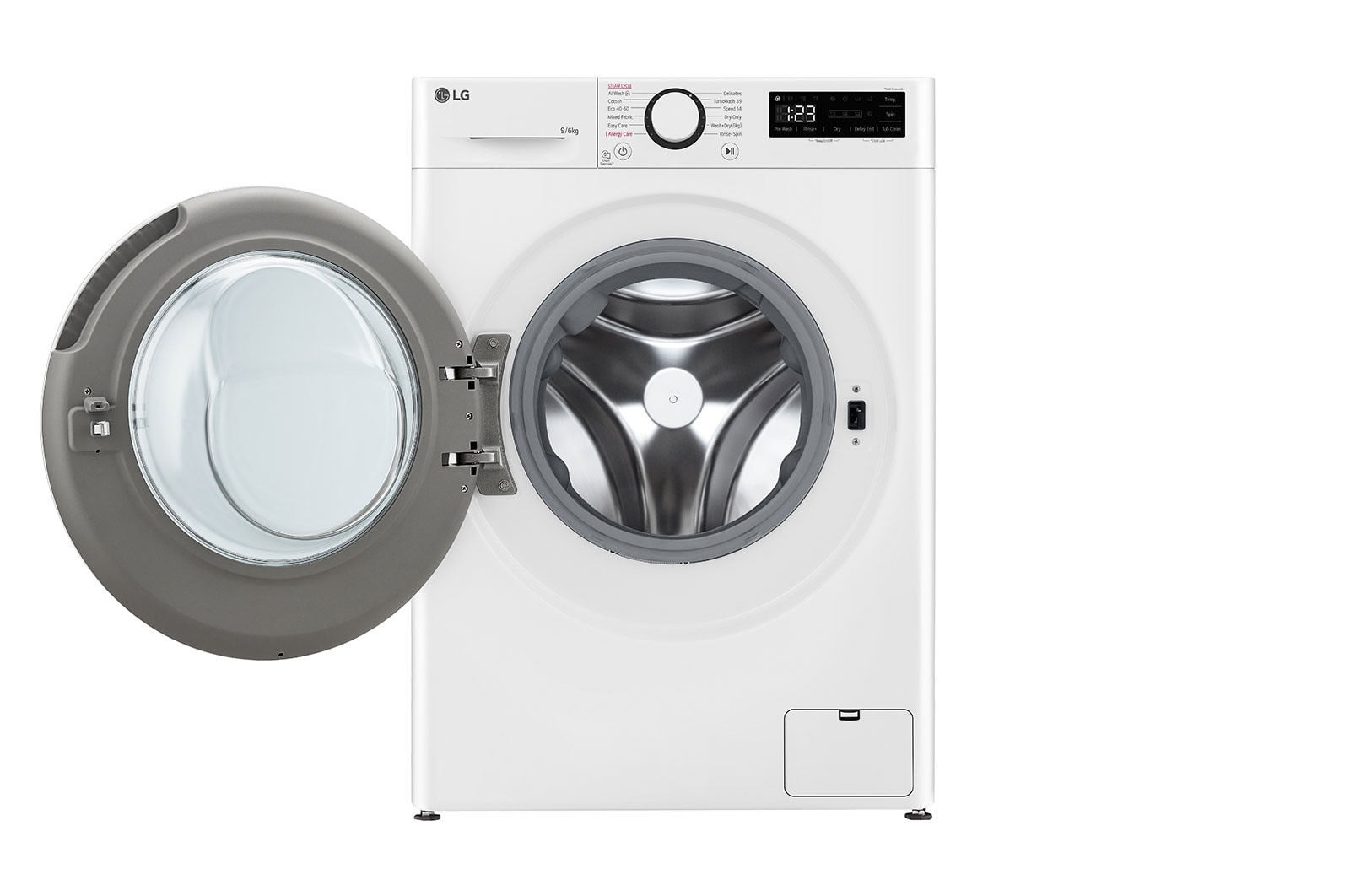 LG 9kg / 6 kg Tvättmaskin/Torktumlare(Vit) - Steam, Energiklass A/D, TurboWash™360, AI DD™, Smart Diagnosis™, CV50T6S2E1