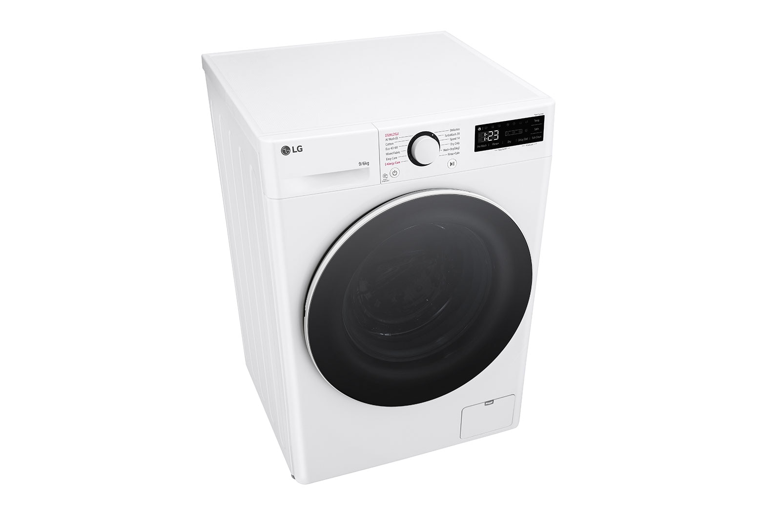 LG 9kg / 6 kg Tvättmaskin/Torktumlare(Vit) - Steam, Energiklass A/D, TurboWash™360, AI DD™, Smart Diagnosis™, CV50T6S2E1