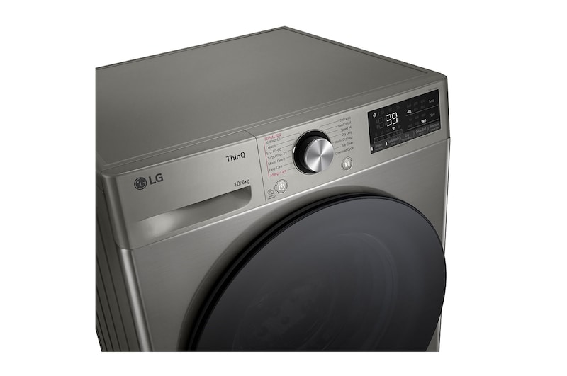 LG 10 kg / 6 kg Kombinerad tvätt/tork(Platinum Silver) - Steam, Energiklass A/D, TurboWash™360, AI DD™, Smart Diagnosis™ med Wi-Fi, CV94V7S2QN