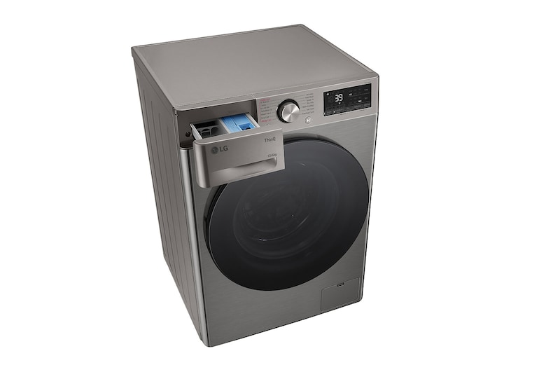 LG 10 kg / 6 kg Kombinerad tvätt/tork(Platinum Silver) - Steam, Energiklass A/D, TurboWash™360, AI DD™, Smart Diagnosis™ med Wi-Fi, CV94V7S2QN