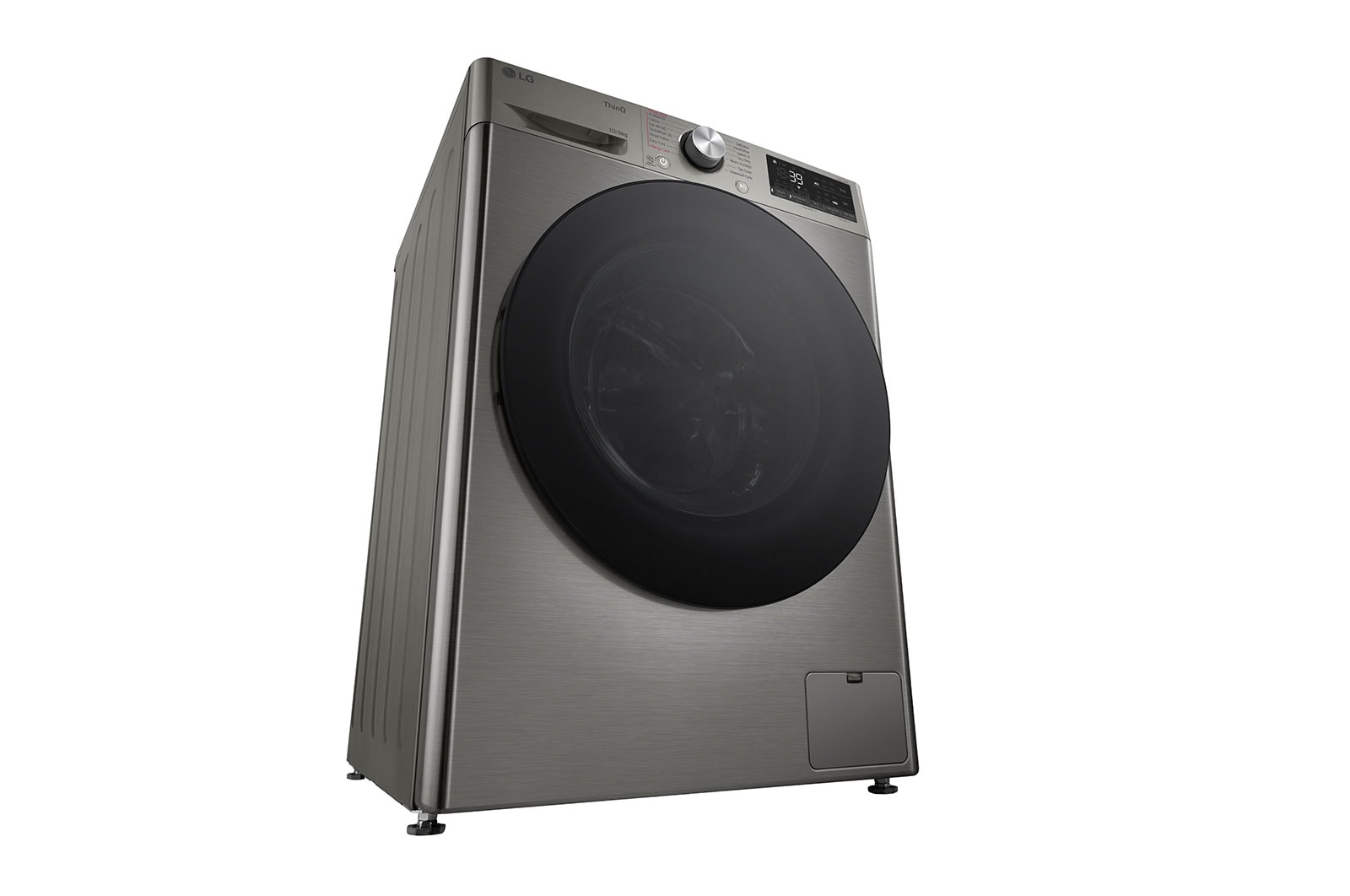 LG 10 kg / 6 kg Kombinerad tvätt/tork(Platinum Silver) - Steam, Energiklass A/D, TurboWash™360, AI DD™, Smart Diagnosis™ med Wi-Fi, CV94V7S2QN