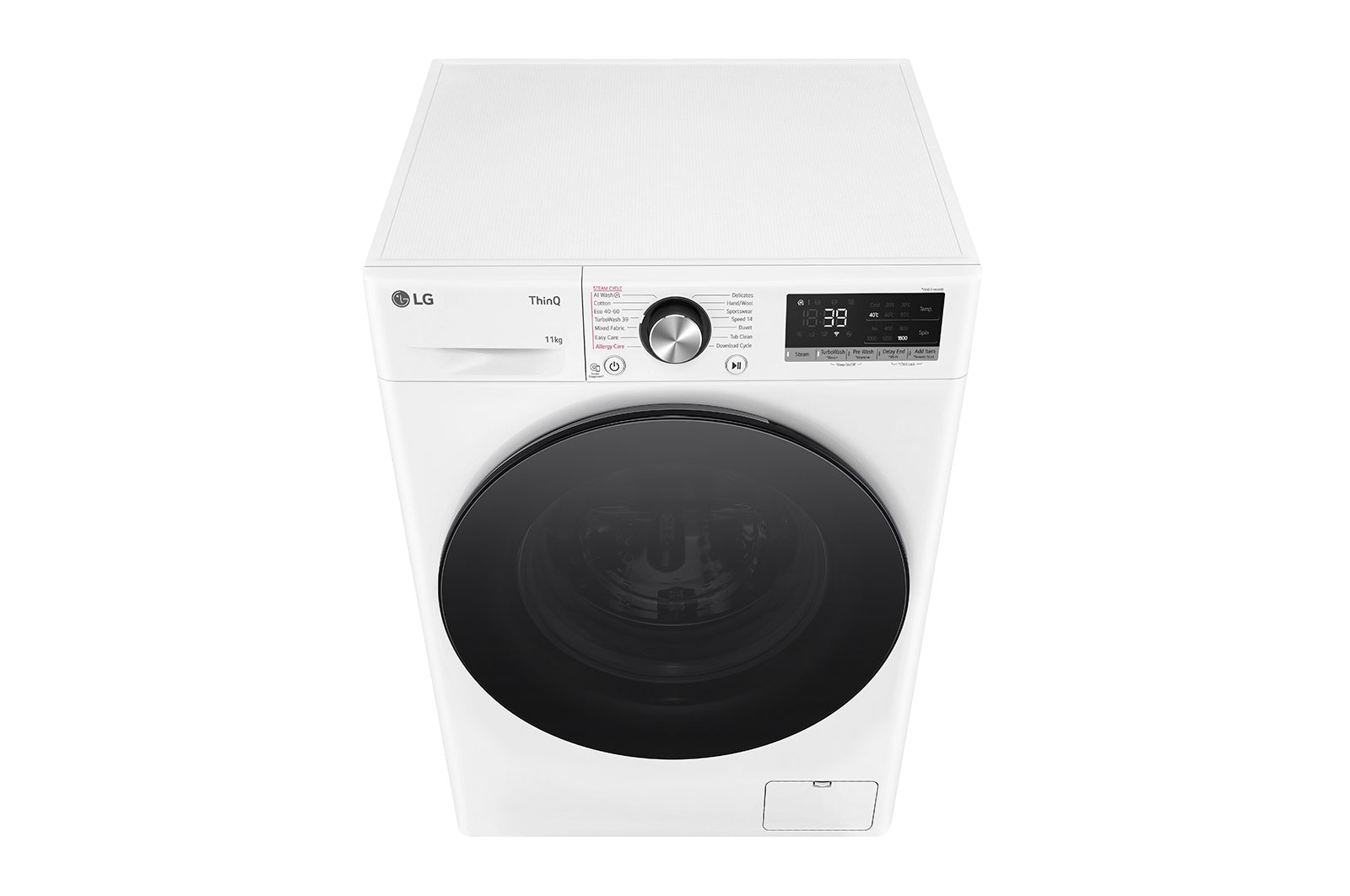 LG 11 kg Tvättmaskin(Vit) - Steam, Energiklass A, TurboWash360™, AI DD™, Smart Diagnosis™ med Wi-Fi, F6Y7EYPYW