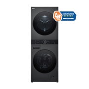 LG 12 kg / 10 kg WashTower(Svart) -  Energiklass A/A+++, Steam, TurboWash™360, AI DD™, Dual Inverter Heatpump™, WT1210BBF