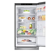 LG 1.86M 341L Kombinerad kyl/frys(Shiny Steel) - Energiklass C, Door Cooling™ och Smart Diagnosis™, ELB81PZVCP1