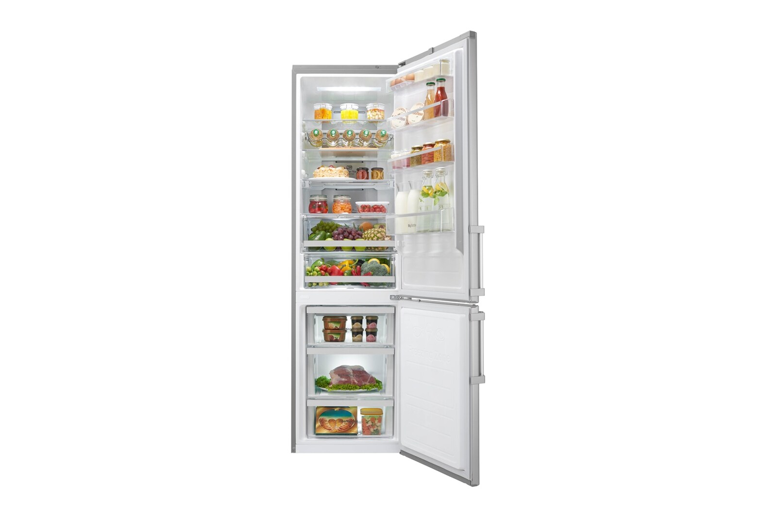 LG A+++ klassad kombinerad Centum Kyl/Frys med Total No Frost, 201cm (nettovolym 343 liter), GBB60NSYQE