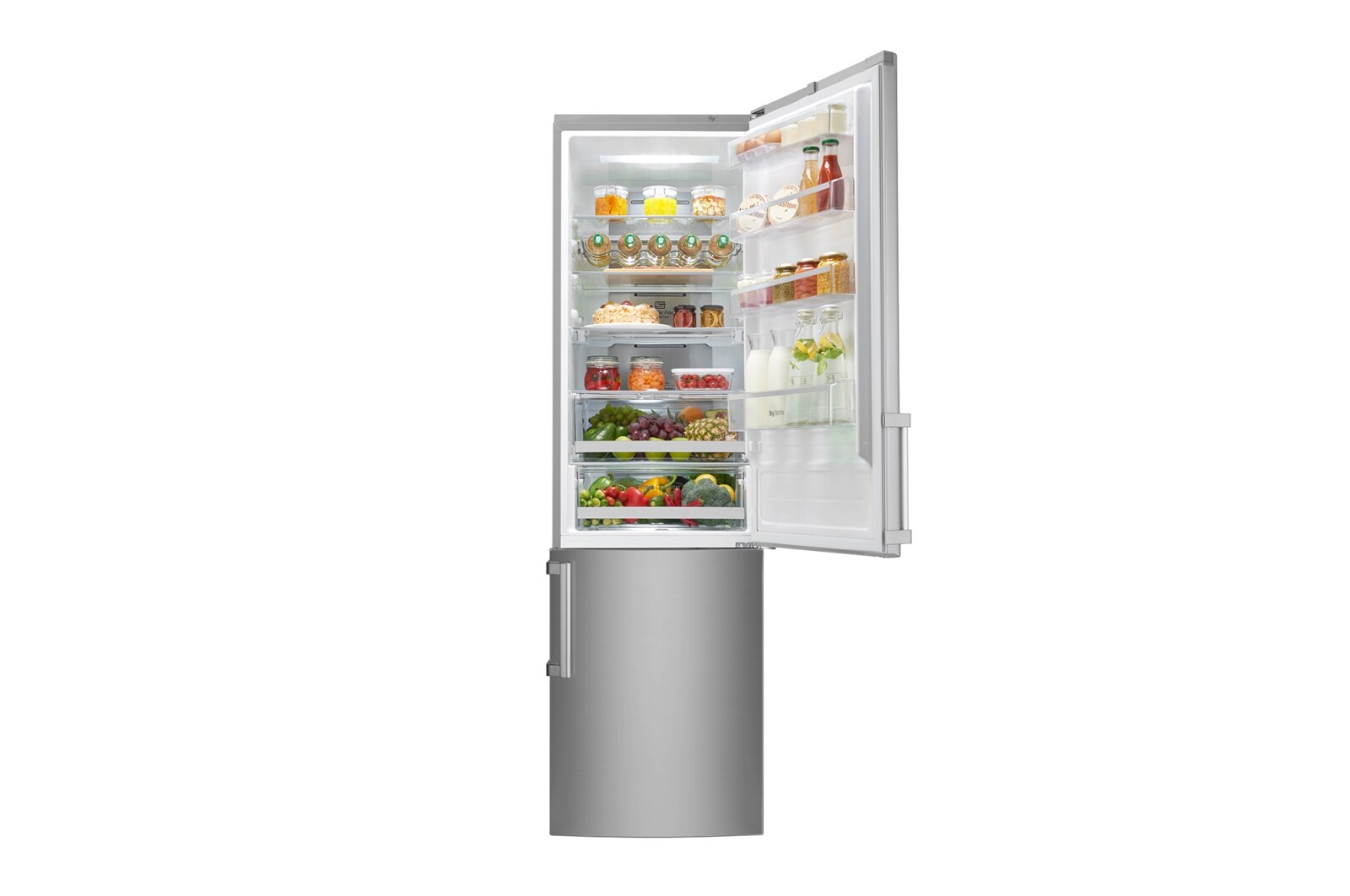 LG A+++ klassad kombinerad Centum Kyl/Frys med Total No Frost, 201cm (nettovolym 343 liter), GBB60NSYQE