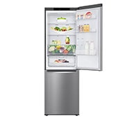 LG 1.86M 341L Kombinerad kyl/frys(Shiny Steel) - Energiklass D, Nature Fresh, Door Cooling+™ och Smart Diagnosis™, GBB61PZGGN