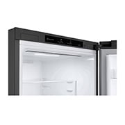 LG 1.86M 341L Kombinerad kyl/frys(Shiny Steel) - Energiklass D, Nature Fresh, Door Cooling+™ och Smart Diagnosis™, GBB61PZGGN