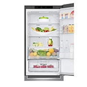 LG 1.86M 341L Kombinerad kyl/frys(Shiny Steel) - Energiklass D, Nature Fresh, Door Cooling+™ och Smart Diagnosis™, GBB61PZGGN