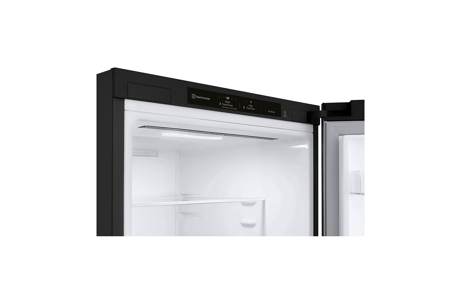 LG 2.03M 384L Kombinerad kyl/frys(Matte Black Stainless Steel) - Energiklass D, Nature Fresh, Door Cooling+™ och Smart Diagnosis™, GBB62MCGGN