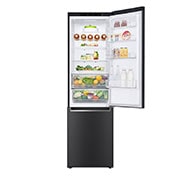 LG 2.03M 384L Kombinerad kyl/frys(Matte Black Stainless Steel) - Energiklass D, Nature Fresh, Door Cooling+™ och Smart Diagnosis™, GBB62MCGGN