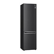 LG 2.03M 384L Kombinerad kyl/frys(Matte Black Stainless Steel) - Energiklass D, Nature Fresh, Door Cooling+™ och Smart Diagnosis™, GBB62MCGGN