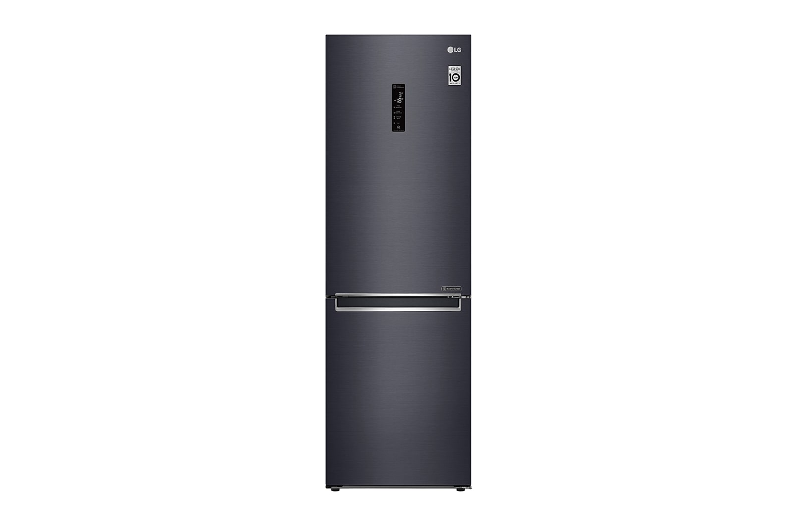 LG 1.86M 341L Kombinerad kyl/frys(Matte Black) - Energiklass E, Door Cooling™ och Smart Diagnosis™ med Wi-Fi, GBB71MCDMN