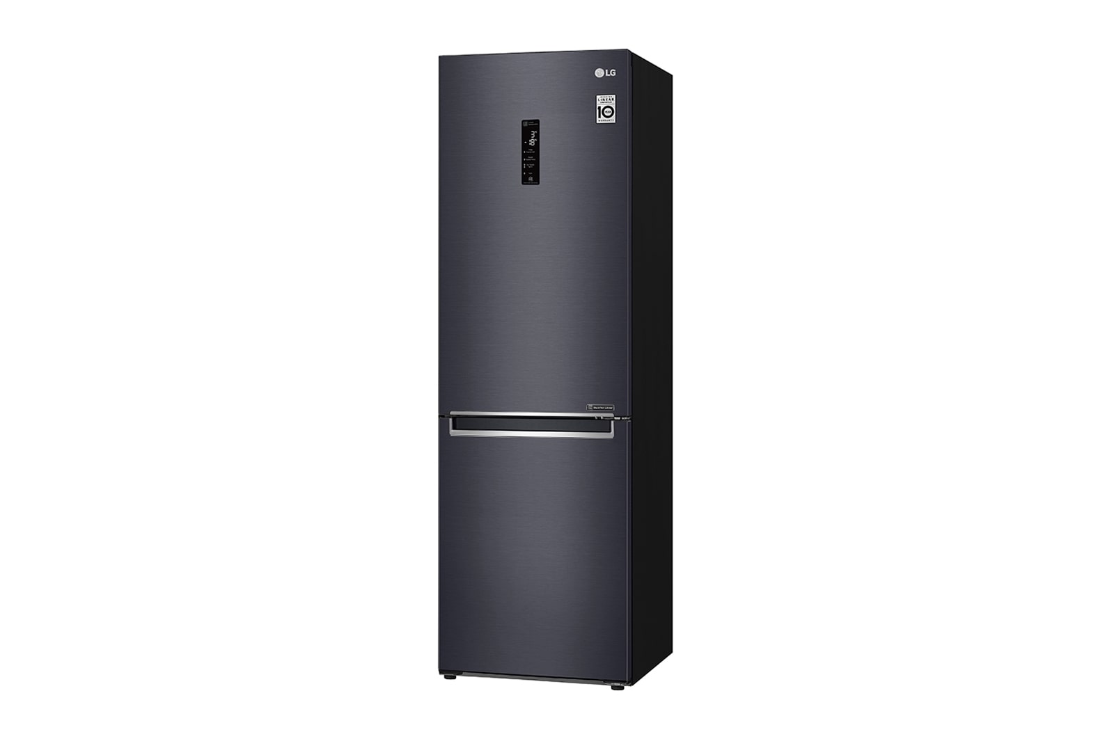 LG 1.86M 341L Kombinerad kyl/frys(Matte Black) - Energiklass E, Door Cooling™ och Smart Diagnosis™ med Wi-Fi, GBB71MCDMN