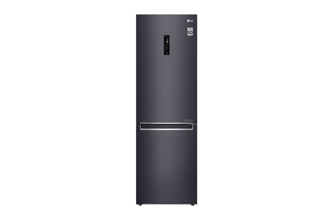 LG 1.86M 341L Kombinerad kyl/frys(Matte Black) - Energiklass E, Door Cooling™ och Smart Diagnosis™ med Wi-Fi, GBB71MCDMN