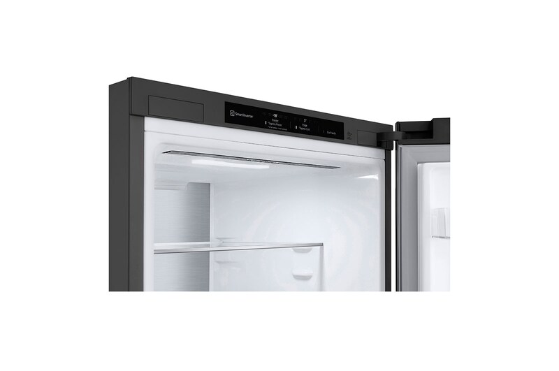 LG 1.86M 341L Kombinerad kyl/frys(Shiny Steel) - Energiklass D, Door Cooling™ och Smart Diagnosis™, GBB71PZVGN