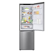 LG 1.86M 341L Kombinerad kyl/frys(Shiny Steel) - Energiklass D, Door Cooling™ och Smart Diagnosis™, GBB71PZVGN