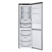 LG 1.86M 341L Kombinerad kyl/frys(Shiny Steel) - Energiklass D, Door Cooling™ och Smart Diagnosis™, GBB71PZVGN