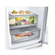 LG 1.86M 341L Kombinerad kyl/frys(Vit) - Energiklass D, Door Cooling™, GBB71SWEGN